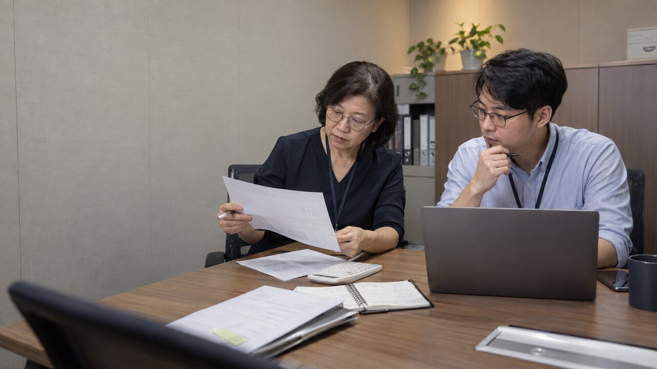 財務與資訊人員共同檢視 AI 服務費用、部門預算與使用紀錄
