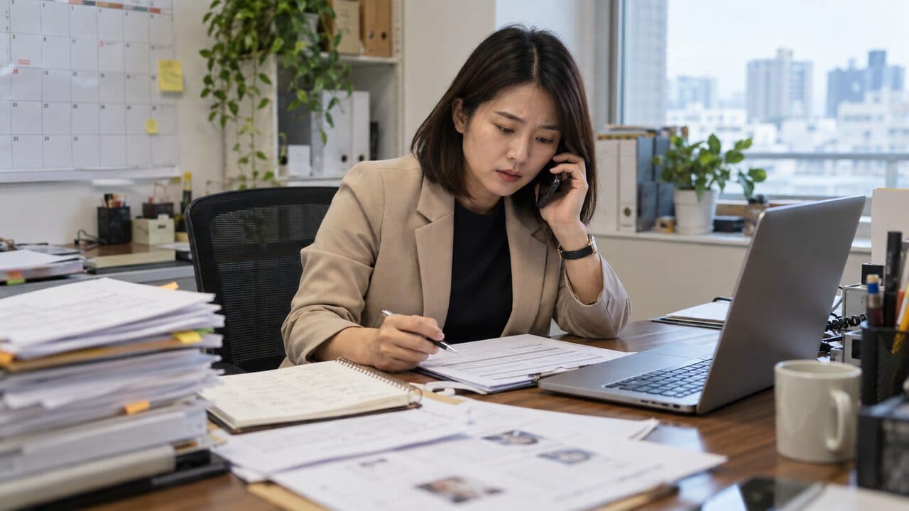 用人主管在招募期限接近時,確認尚未完成的面談評語並協調下一步。