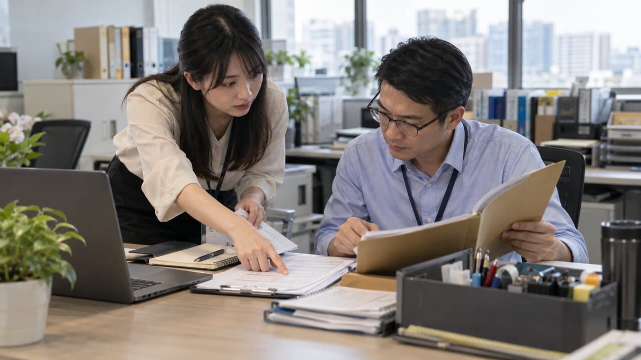 員工與原主管逐項確認工作與資料交接