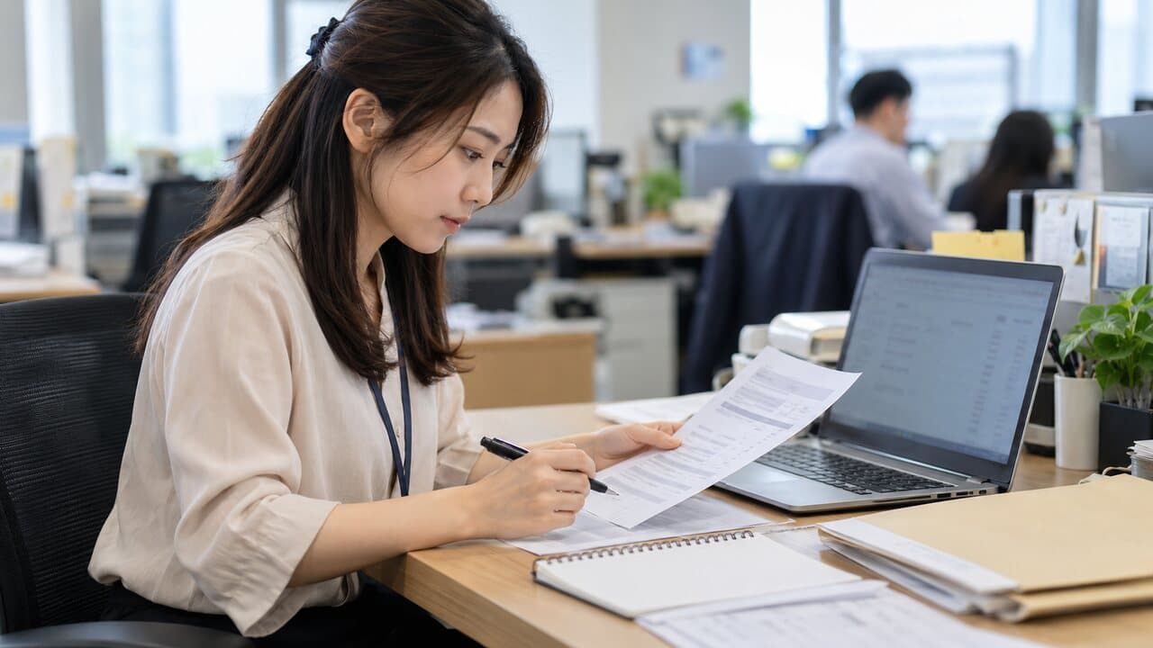 客服人員比對請求文件與既有客戶紀錄,確認案件對象及必要資訊