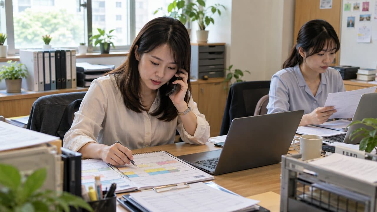 HR 依候選人與面談主管的可用時間協調面談排程,避免職缺停在等待狀態。