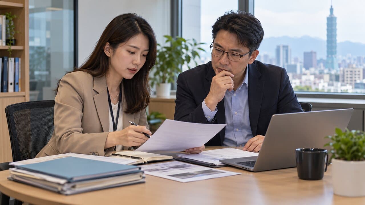 HR 與部門主管共同檢視培訓、專案與主管觀察紀錄