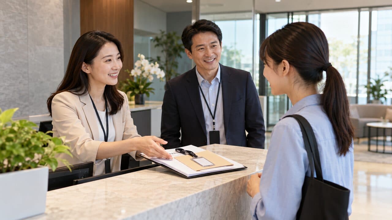 HR 將已確認的錄用與報到資料交接給新進員工與用人主管,完成招募到入職的銜接。