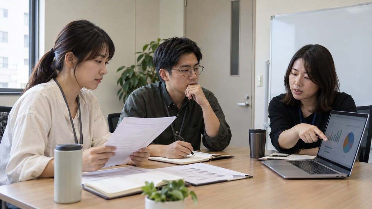 客服與營運團隊檢討近期結案件並整理改善項目