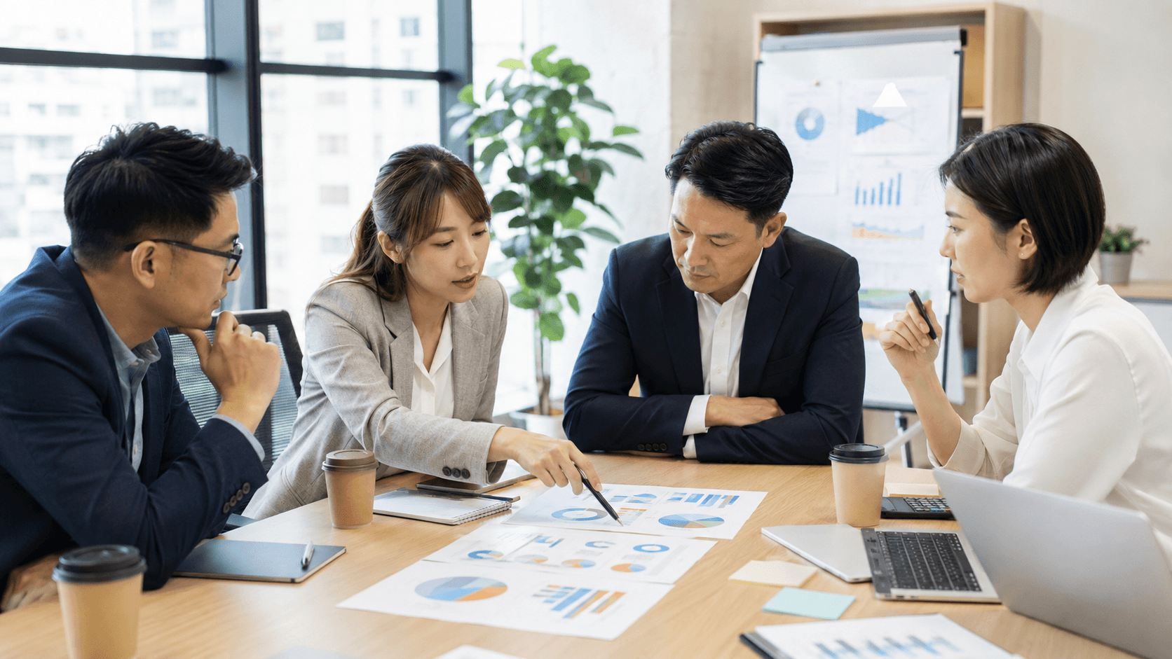 業務、主管與相關部門共同檢視報價條件