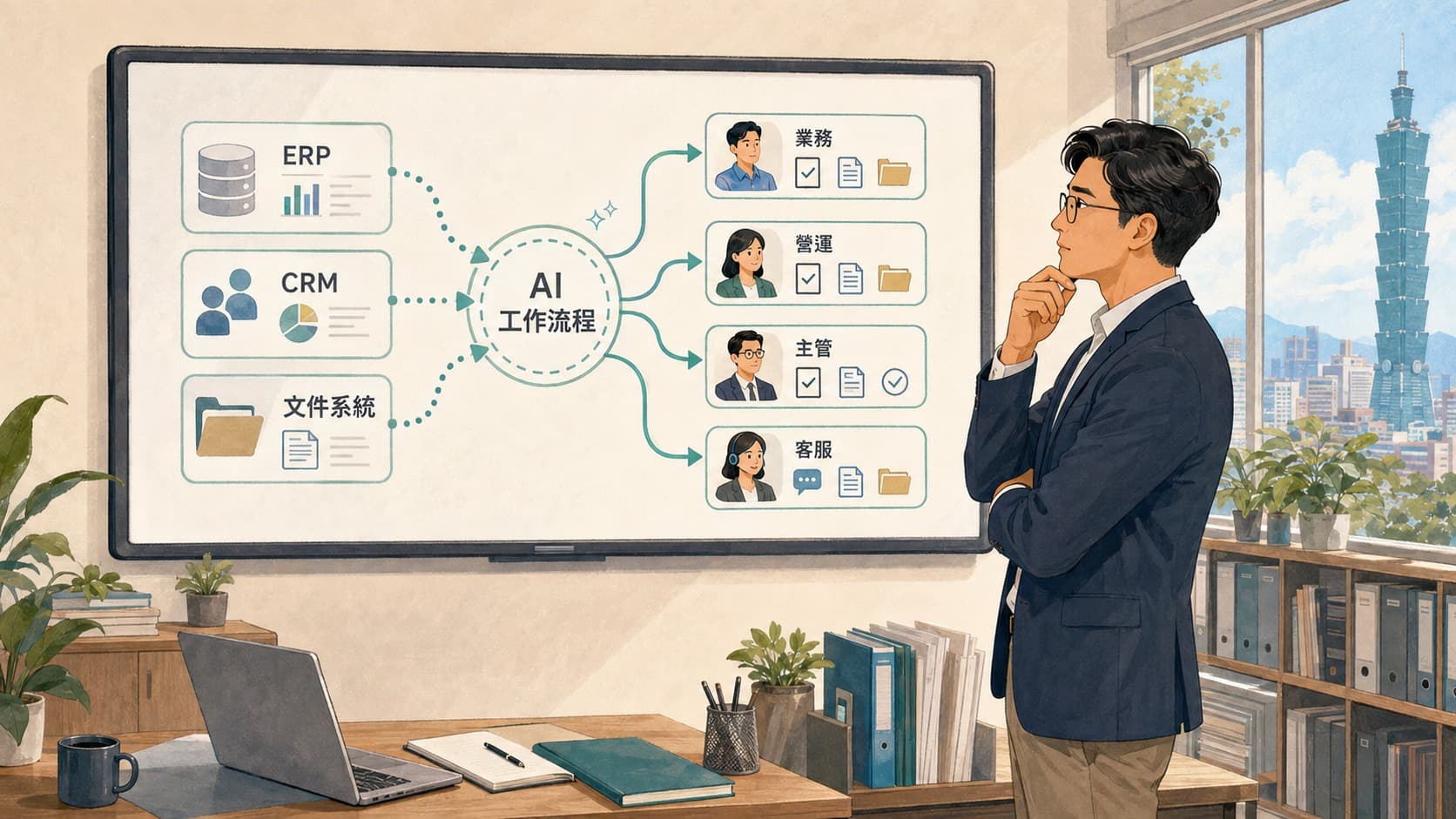 企業檢視既有系統與 AI 工作流程