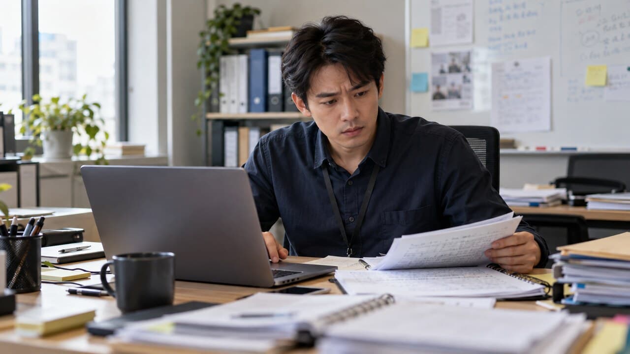 專案負責人發現 AI 摘要造成的異常狀態,回頭核對原始紀錄